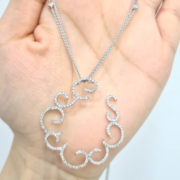 2.El 1,10 Ct Pırlanta Tasarım Kolye — görsel 2