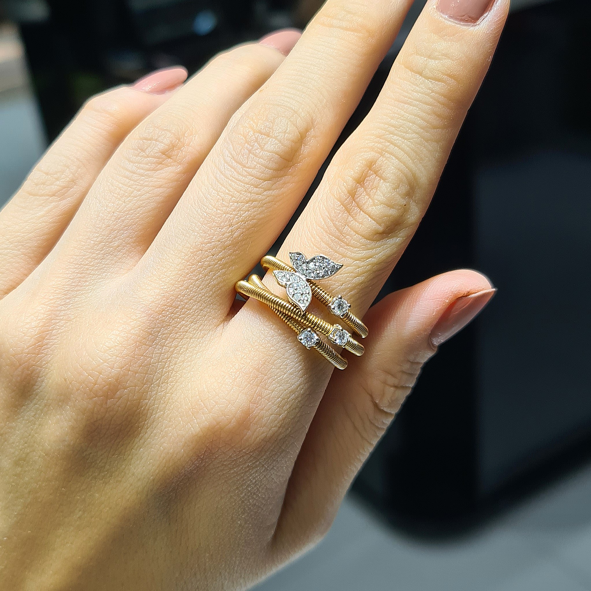 2.El Pırlanta 0,34 Karat Tasarım Yüzük