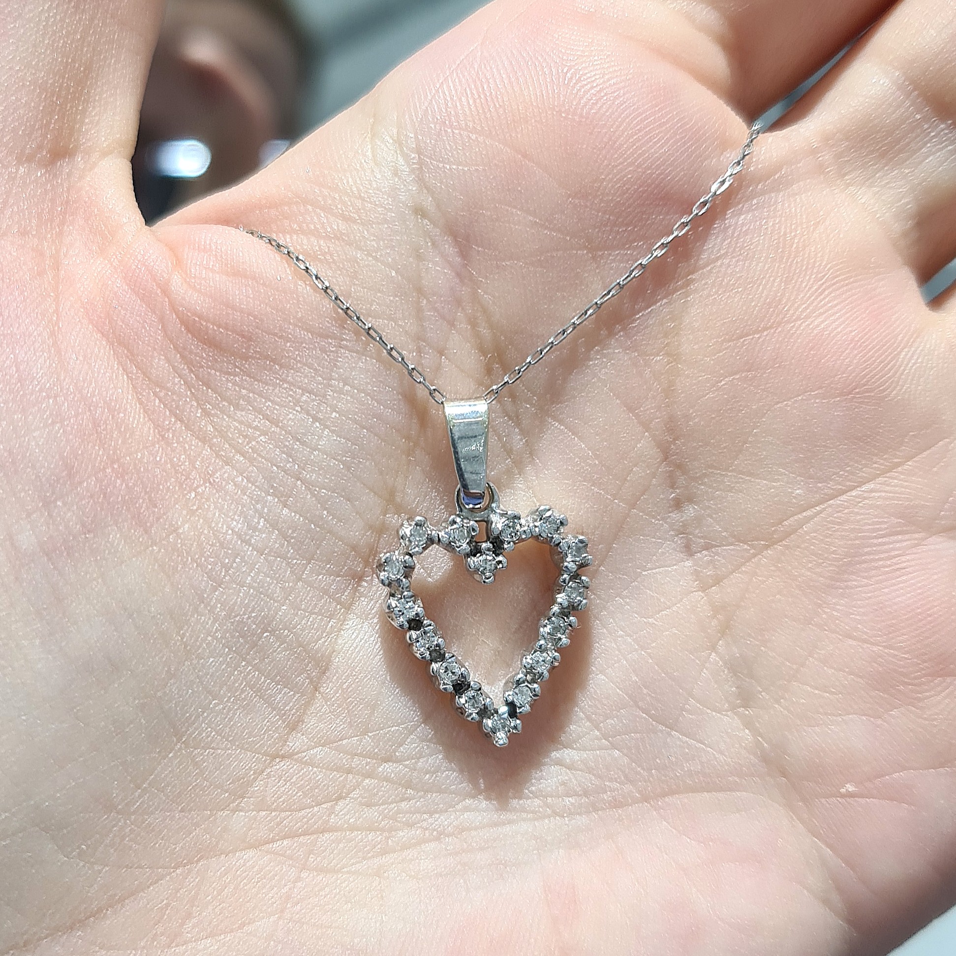 2.El Pırlanta 0,14 Karat Kalp Kolye X006674