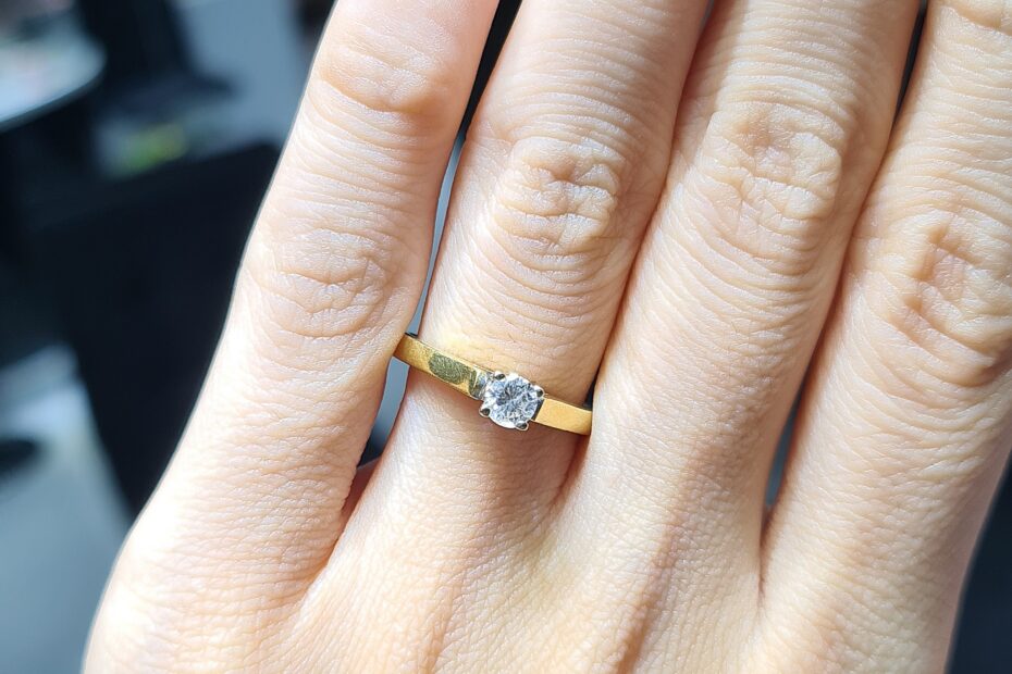 2.El Pırlanta 0,18 Karat Tektaş Yüzük X006577