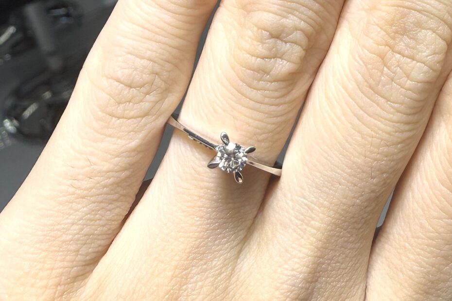 2.El Pırlanta 0,20 Karat Zen Sertifikalı Tektaş Yüzük X006640