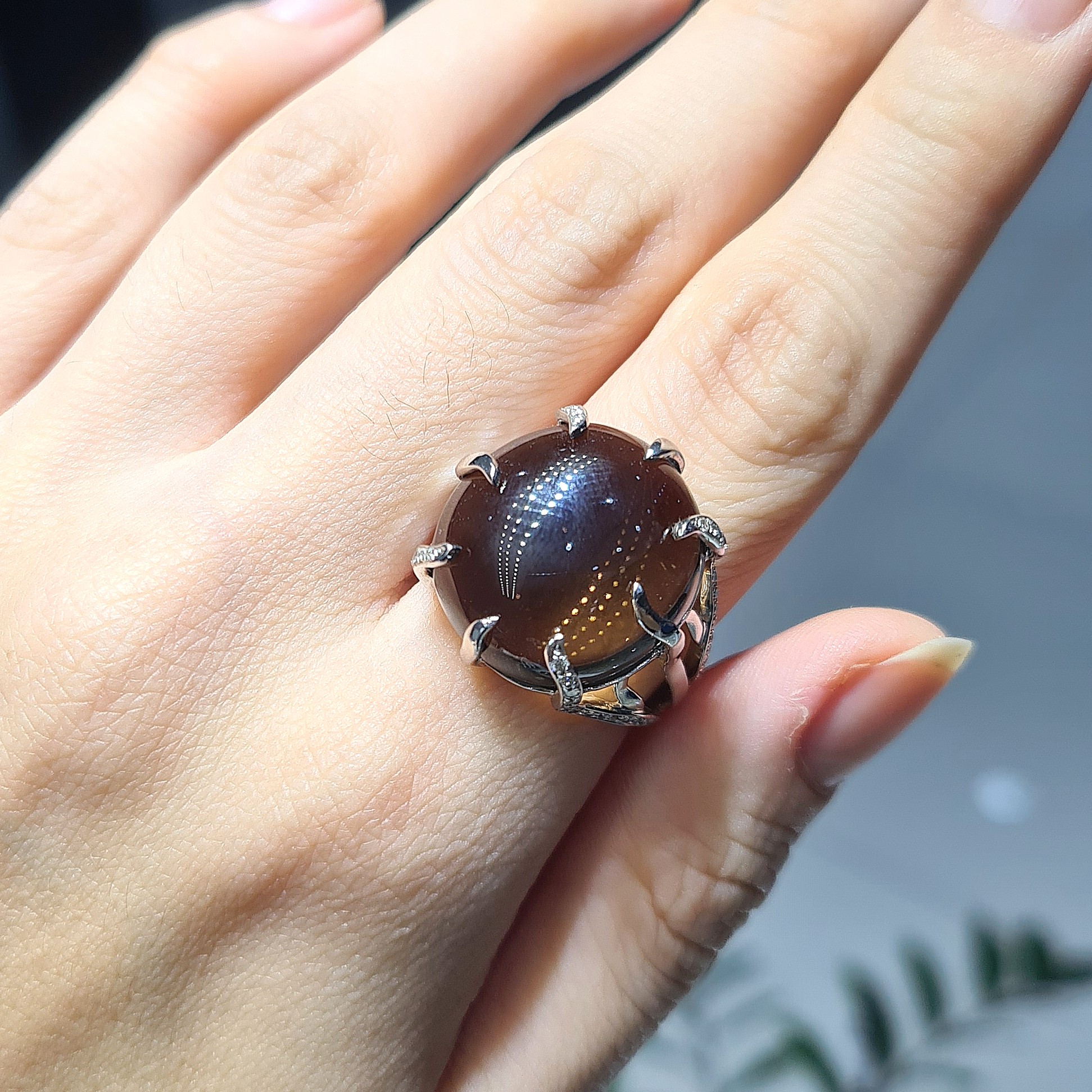 2.El Pırlanta 0,37 Karat Renkli Taşlı Yüzük