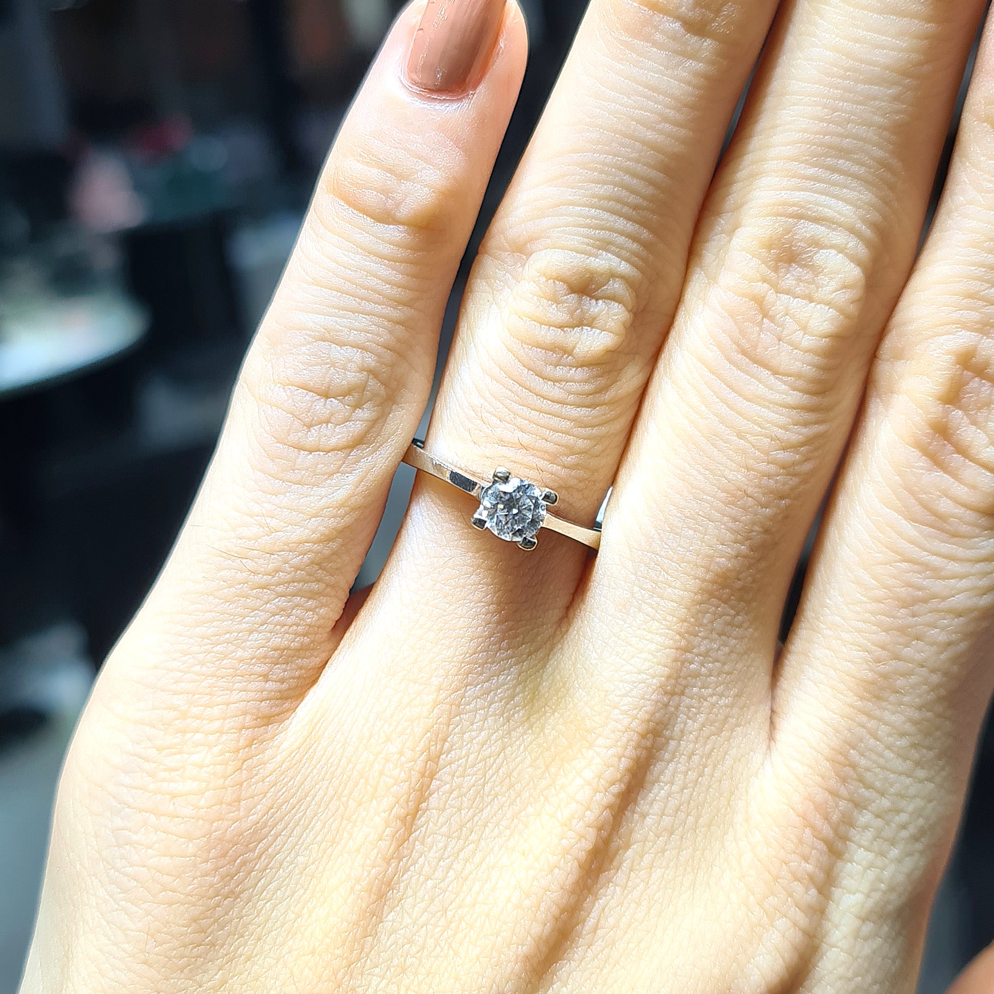 2.El Pırlanta 0,37 Karat Tektaş Yüzük X006734