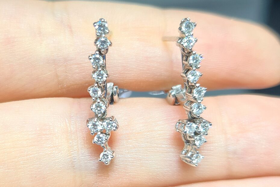 2.El Pırlanta 0,47 Karat Salkım Küpe X006347