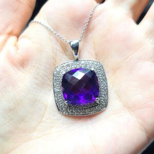 2.El Pırlanta 0,60 Karat Ametist Kolye X006630