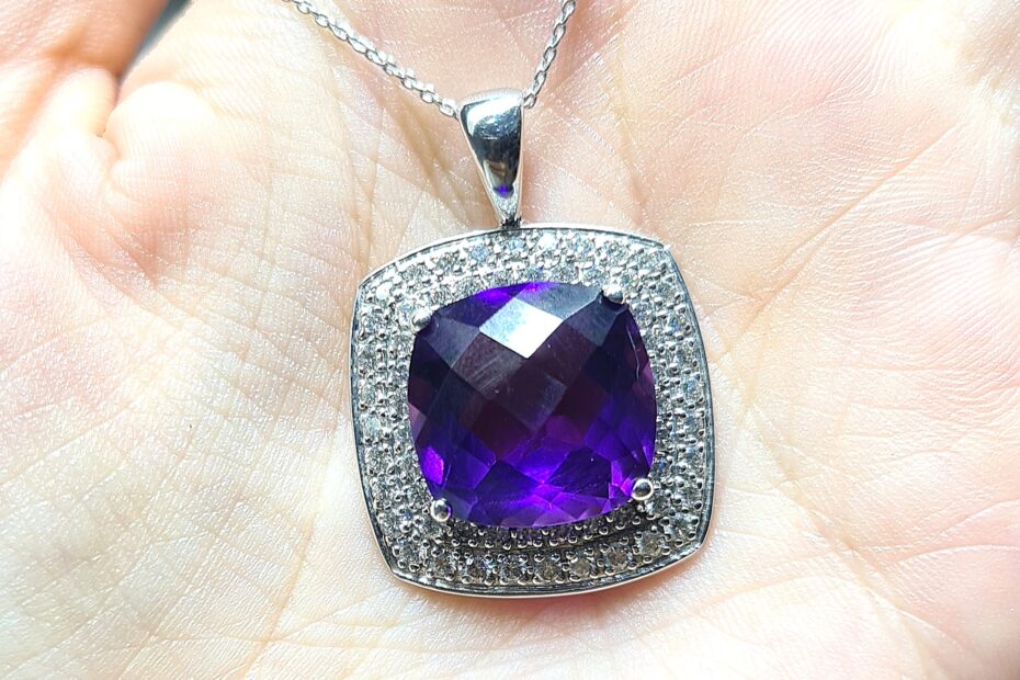 2.El Pırlanta 0,60 Karat Ametist Kolye X006630