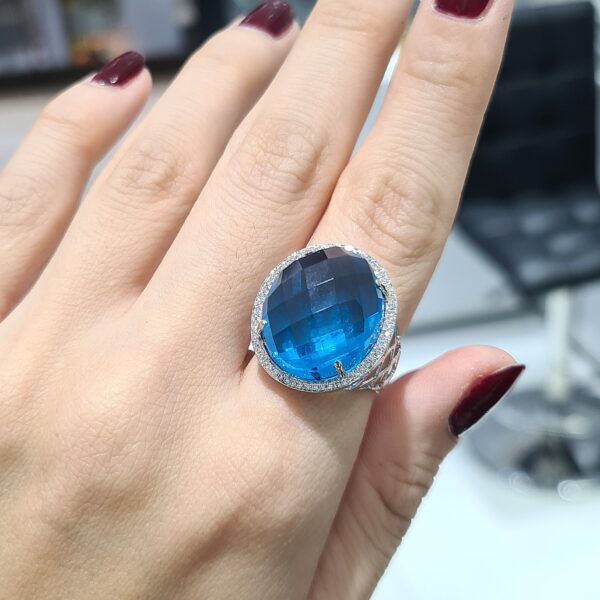 2.El Pırlanta 29,44 Karat Pırlanta ve Blue Topaz X006561