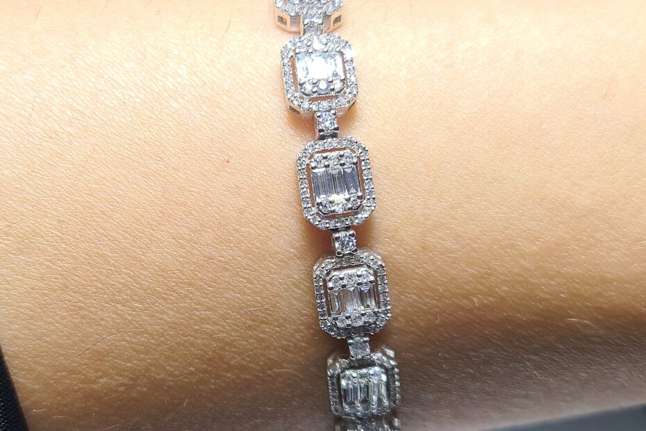 2.El Pırlanta 4,20 Karat Baget Bileklik X006680