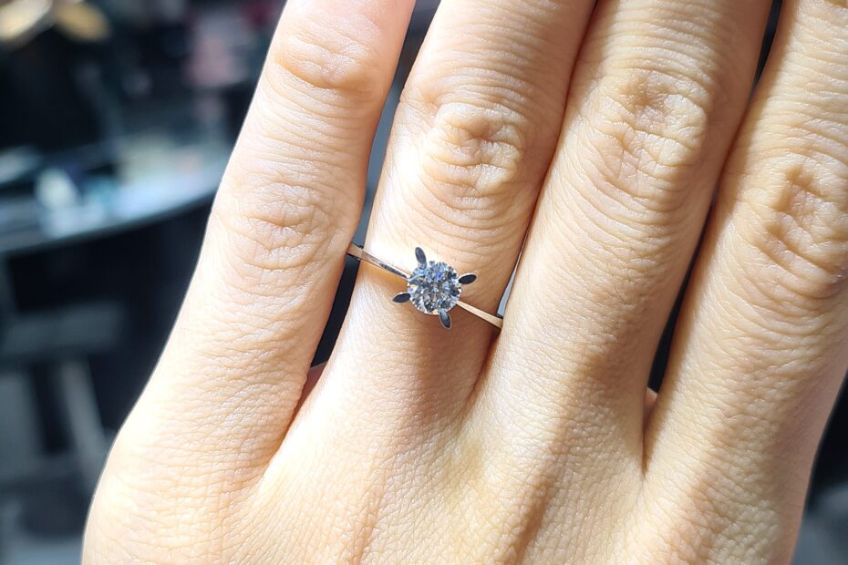 2.El Pırlanta 0,50 Karat HRD Sertifikalı Tektaş Yüzük X006723