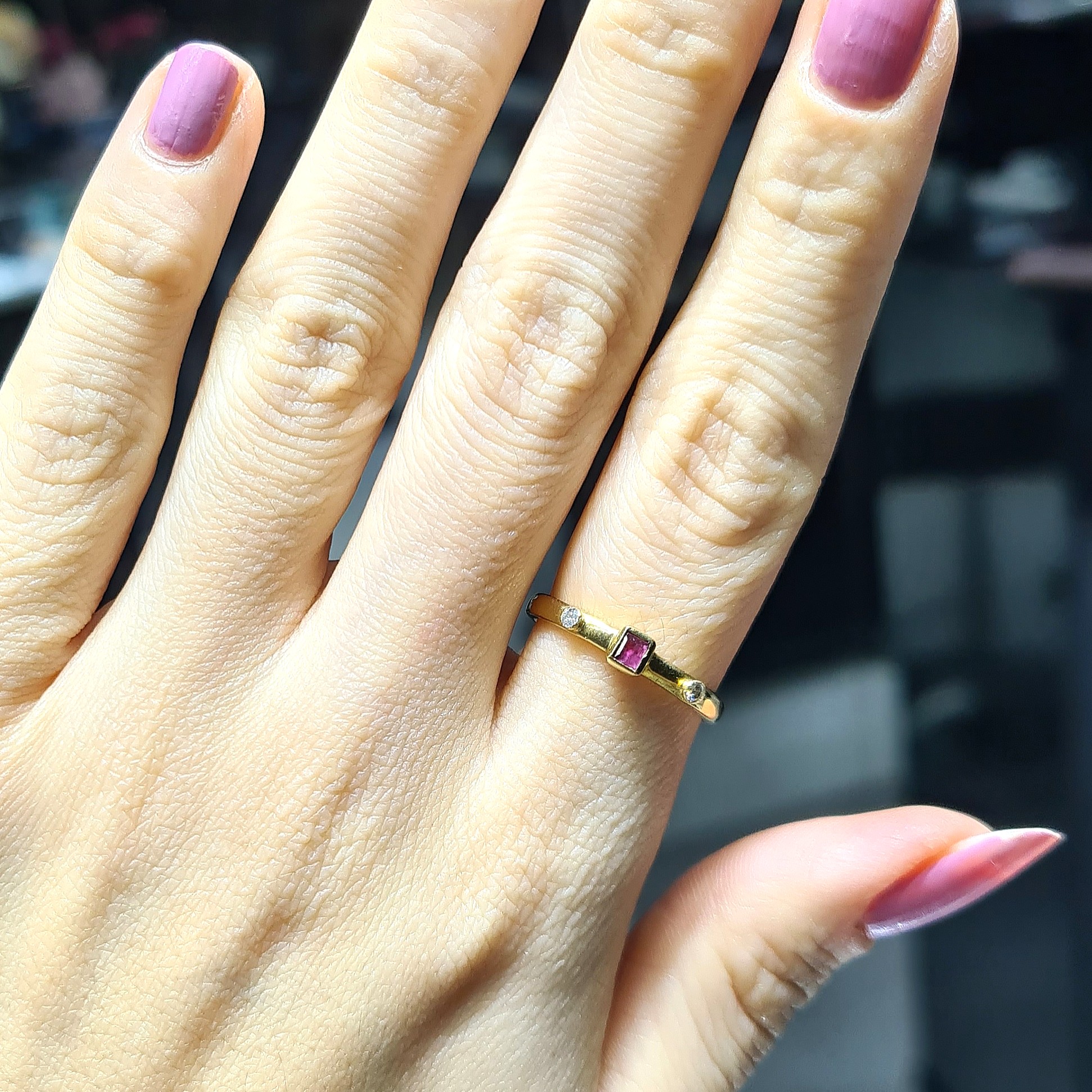 2.El Pırlanta 0,04 Ct Zarif Yüzük X006904