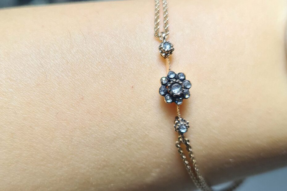 2.El Pırlanta 0,17 Karat Elmas Çiçek Bileklik KK00141