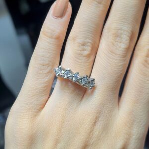 2.El Pırlanta 0,18 Karat Beştaş Yüzük X006742