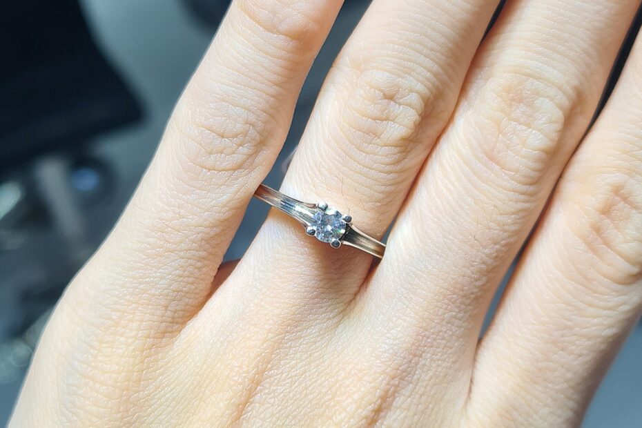 2.El Pırlanta 0,23 Karat HRD Sertifikalı D Renk Tektaş Yüzük X006672