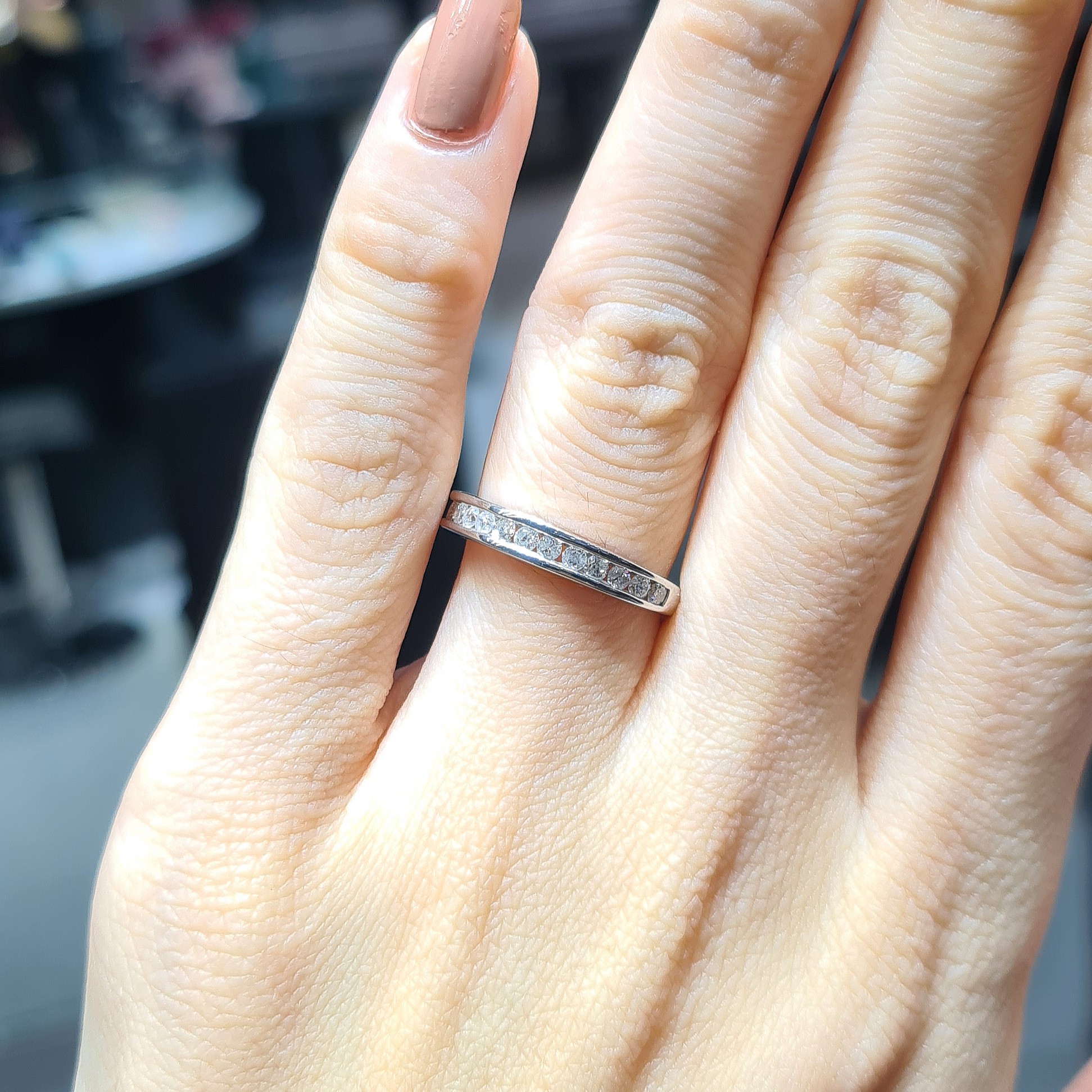 2.El Pırlanta 0,25 Karat Yarımtur Yüzük X006751