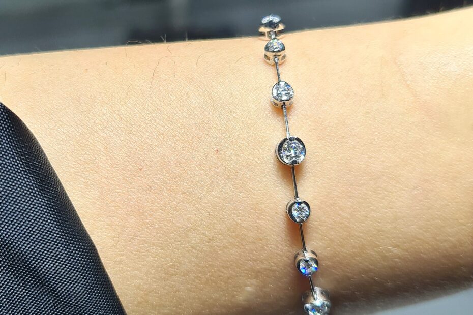 2.El Pırlanta 0,45 Karat Yarım Suyolu Bileklik X006819