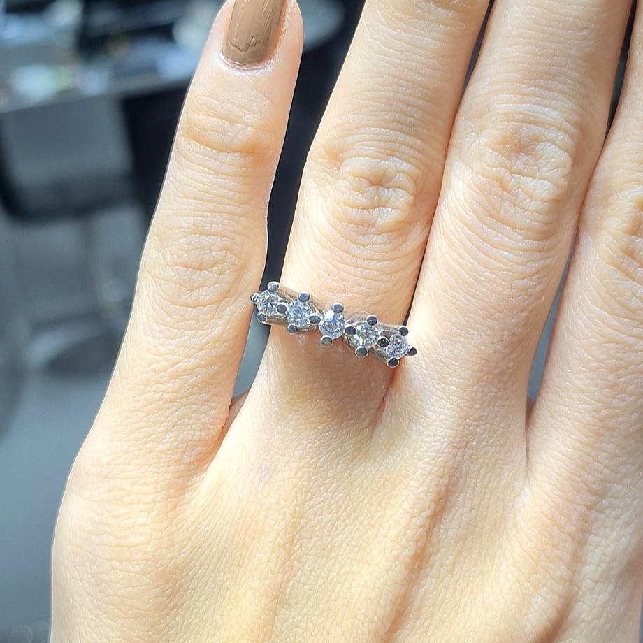 2.El Pırlanta 0,51 Karat Beştaş Yüzük X006860