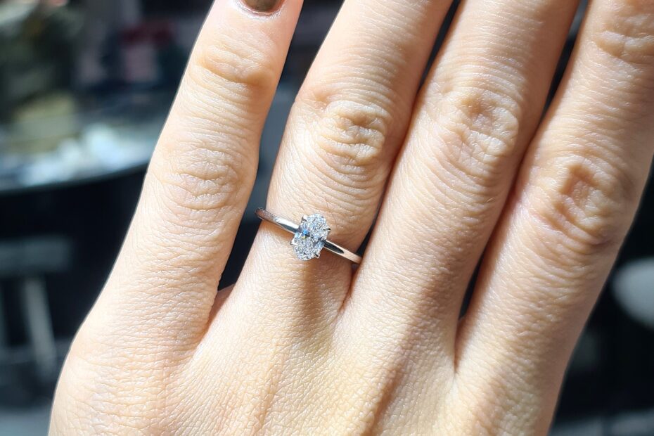 2.El Pırlanta 0,54 Karat D Renk HRD Sertifikalı Tektaş Yüzük X006816