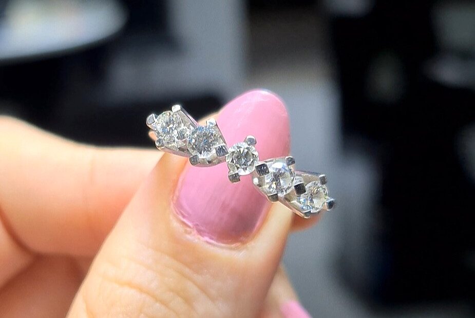 2.El Pırlanta 0,63 Karat Beştaş Yüzük X006758