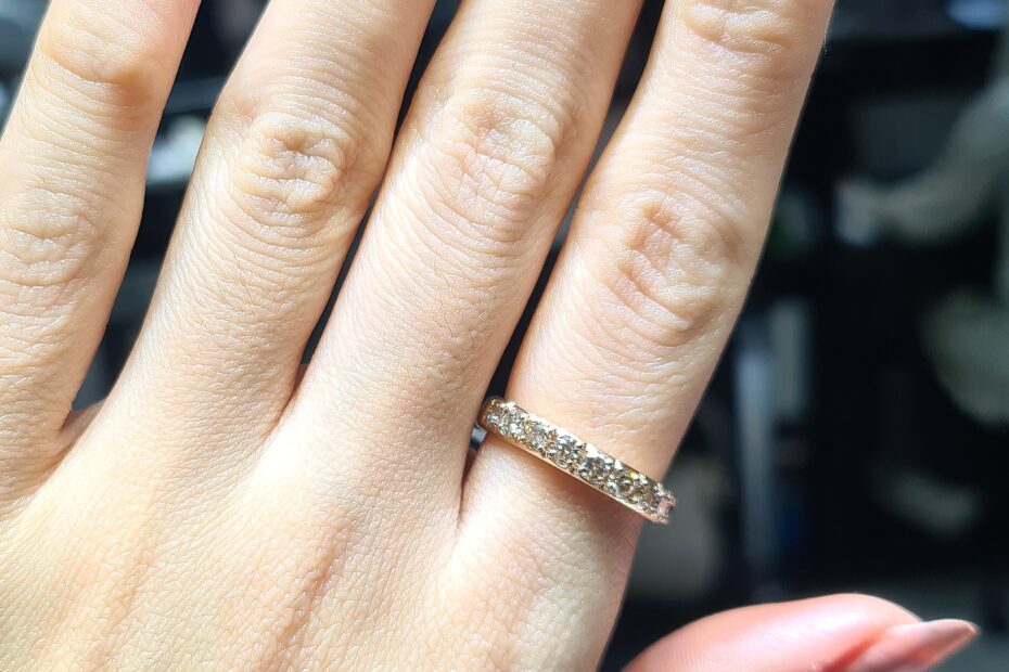 2.El Pırlanta 0,72 Karat Yarımtur Yüzük X006827