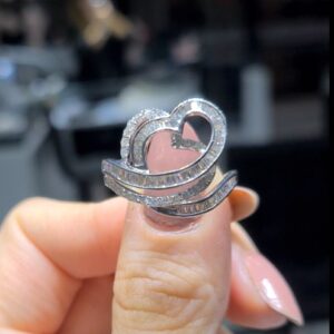 2.El Pırlanta 0,80 Karat Fantezi Baget Yüzük X006812