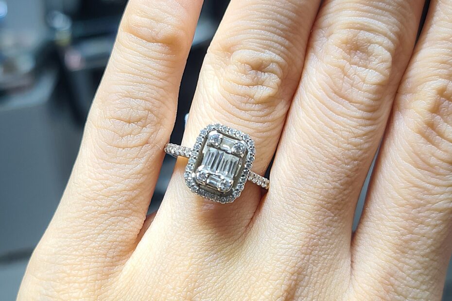 2.El Pırlanta 0,85 Karat Zen Sertifikalı Baget Yüzük X006760