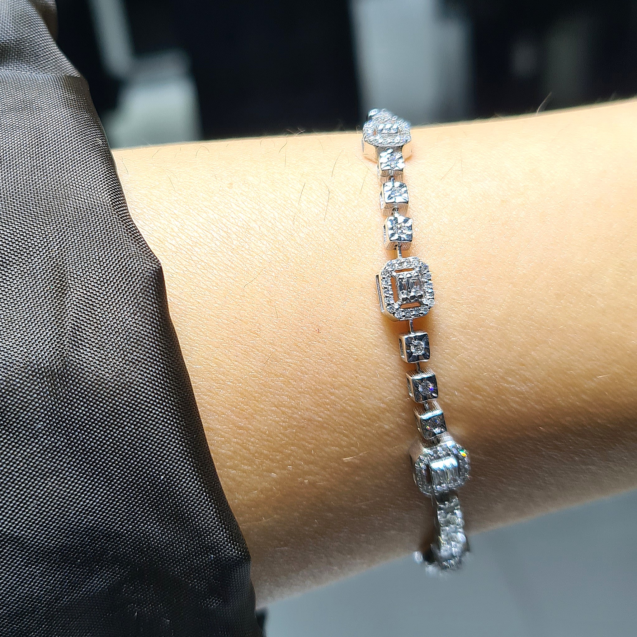 2.El Pırlanta 1,15 Karat Baget Bileklik X006846