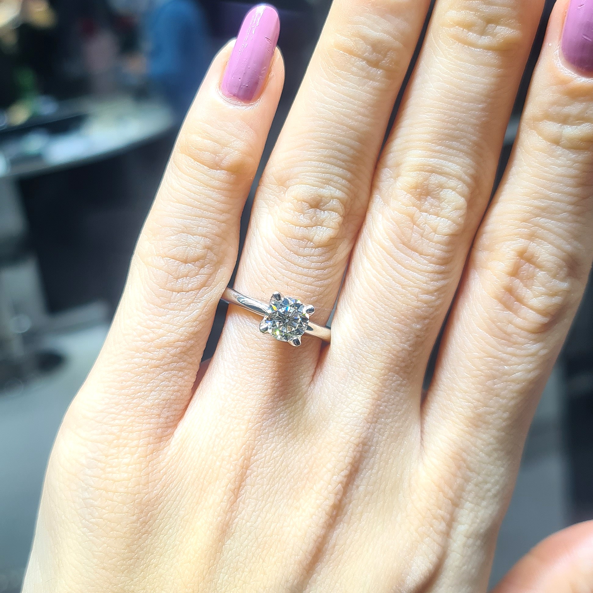 2.El Pırlanta 1,17 Ct Zen Sertifikalı Forevermark Tektaş Yüzük X006882