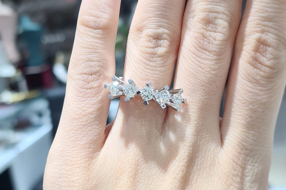 2.El Pırlanta 1,26 Karat Beştaş Yüzük X006815