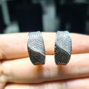 2.El Pırlanta 1,30 Karat Pırlanta ve Siyah Pırlanta Küpe X005628