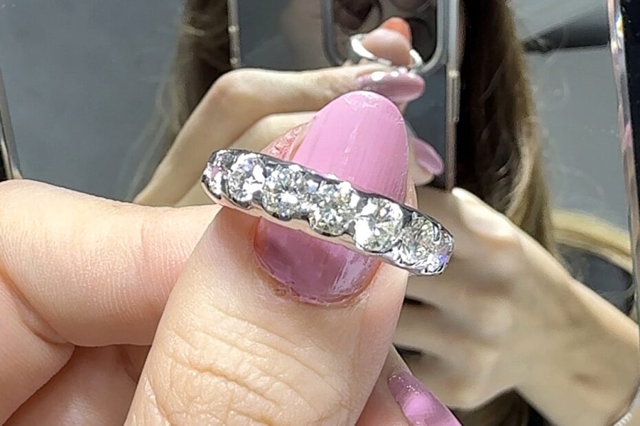 2.El Pırlanta 1,30 Karat Yarımtur Yüzük X006754