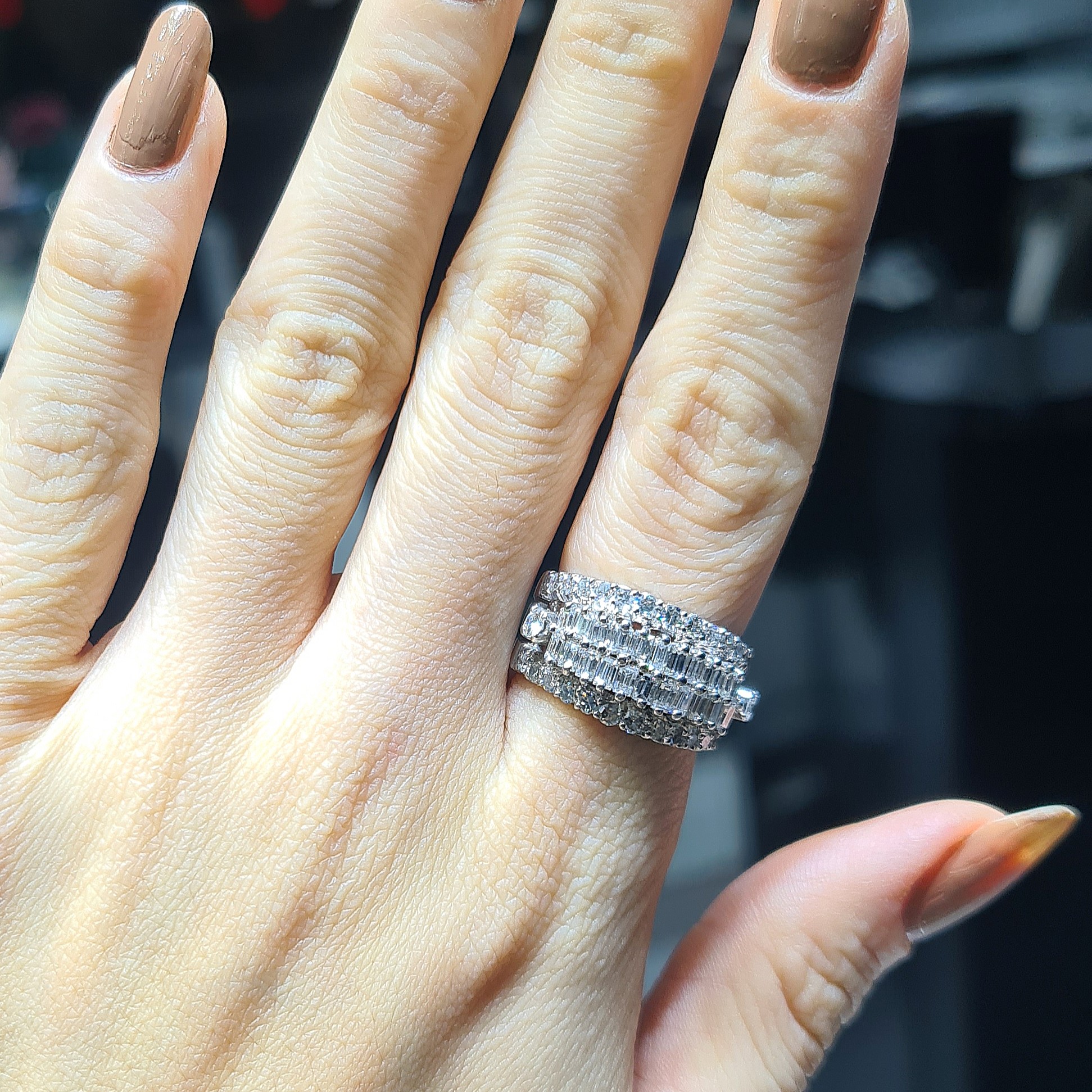 2.El Pırlanta 1,40 Karat Baget Yüzük X006858