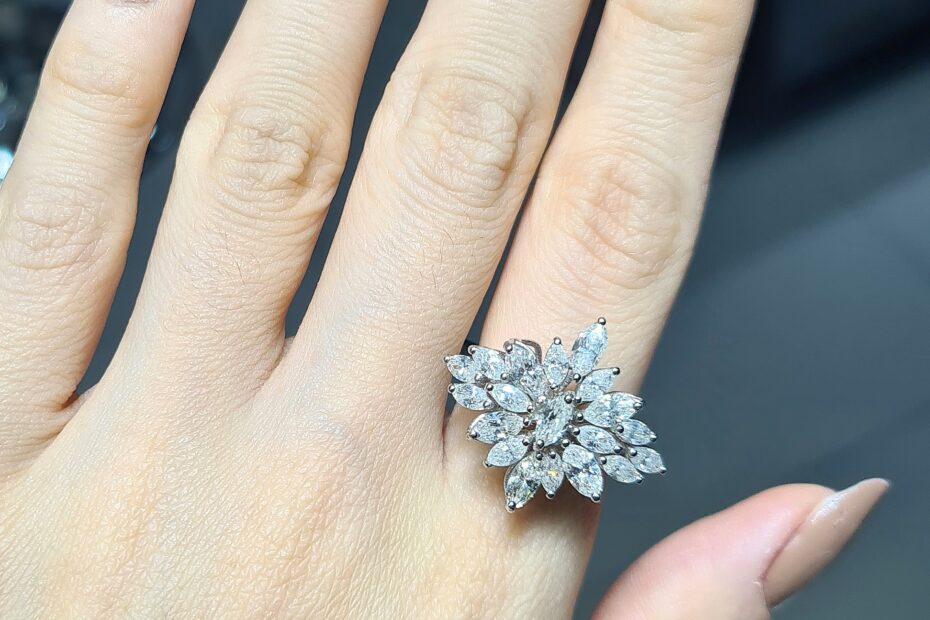 2.El Pırlanta 2,20 Karat Markiz Yüzük X006835