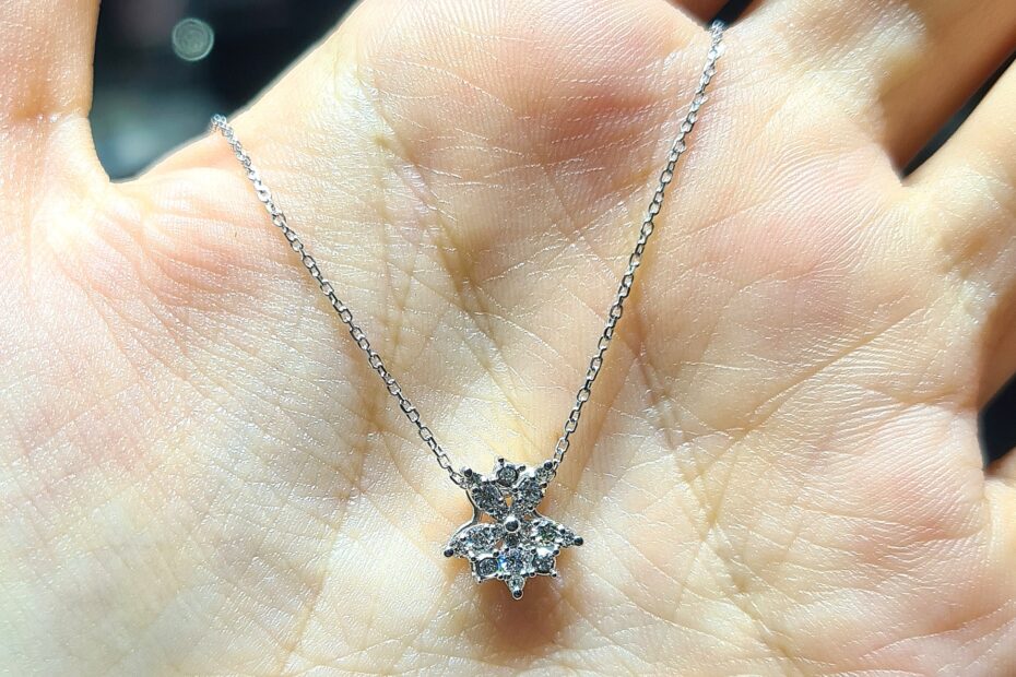 2.El Pırlanta 0,14 Karat Kolye KL02973