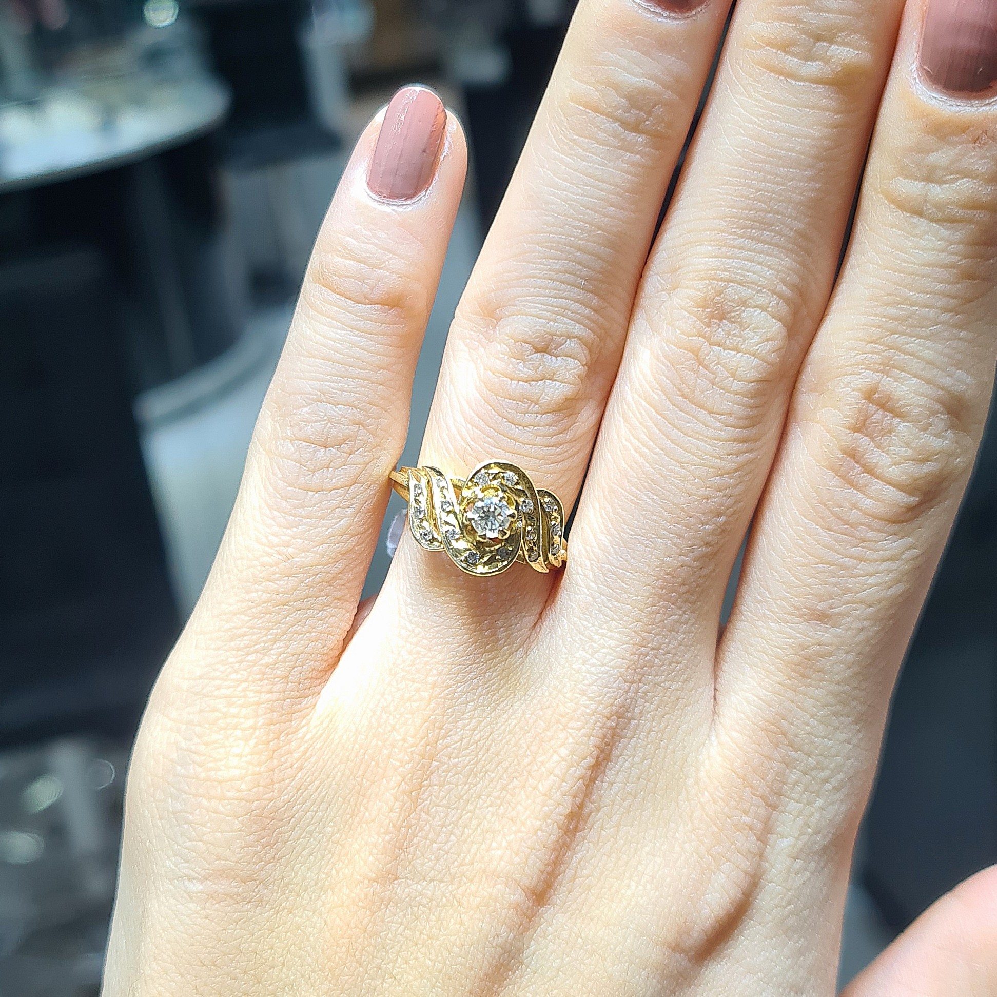 2.El Pırlanta 0,20 Karat Yüzük X007002