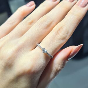 2.El Pırlanta 0,40 Karat Kalp Kesim Yüzük X006934