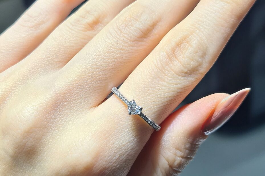 2.El Pırlanta 0,40 Karat Kalp Kesim Yüzük X006934