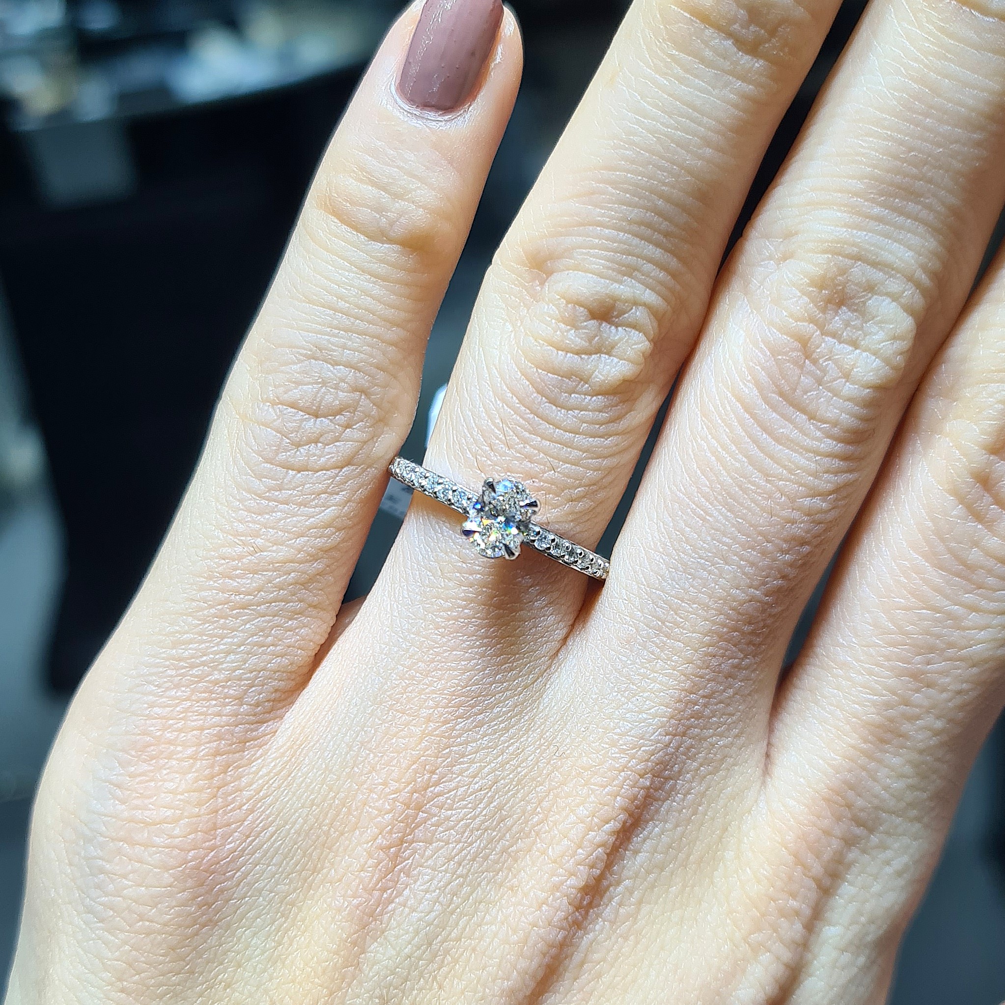 2.El Pırlanta 0,68 Karat HRD Sertifikalı Tektaşlı Yüzük YZ10549