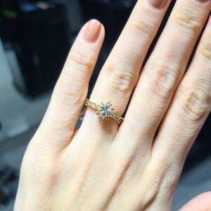 2.El Pırlanta 0,68 Karat Tektaş Yüzük X006940