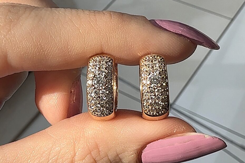 2.El Pırlanta 0,75 Karat Christ Damgalı Halka Küpe ALM1019