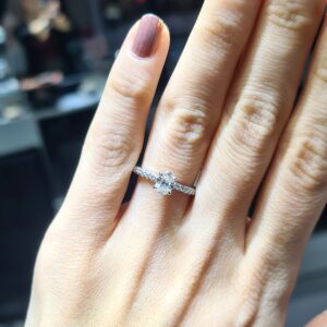 2.El Pırlanta 0,77 Karat HRD Sertifikalı Tektaş Yüzük X006949