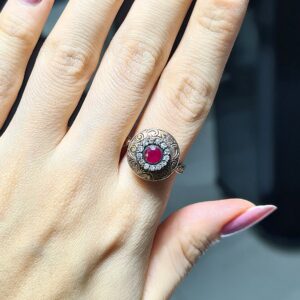 2.El Pırlanta 0,93 Karat Elmas ve Yakut Yüzük KK00129