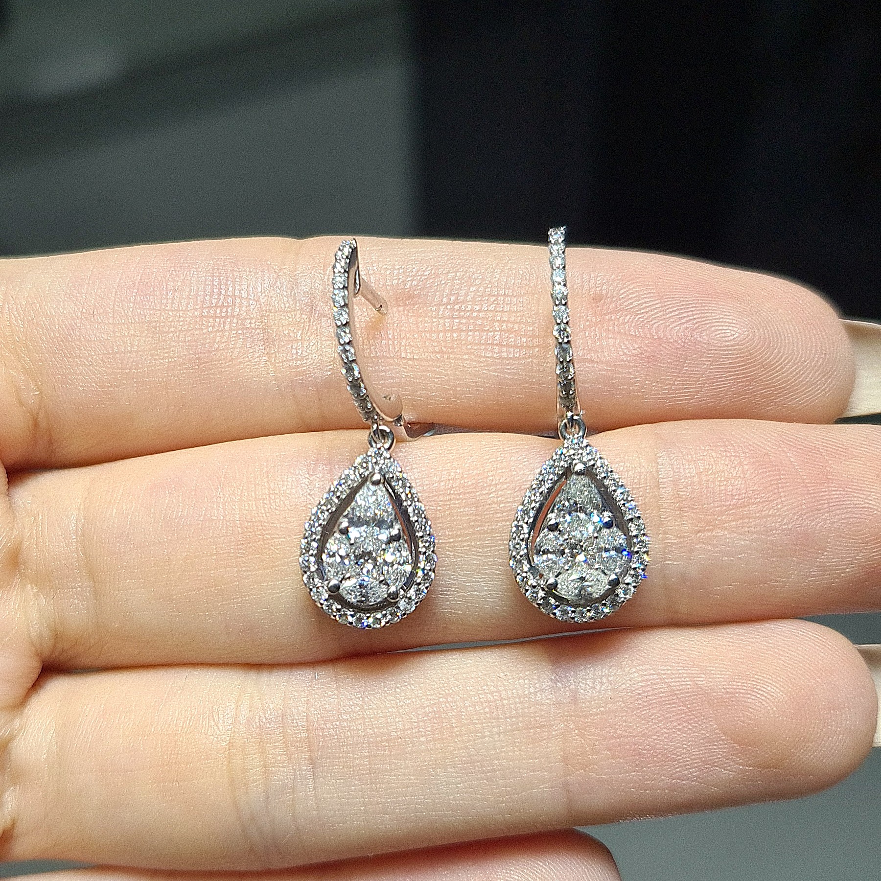 2.El Pırlanta 1,35 Karat Zen Sertifikalı Küpe X006928