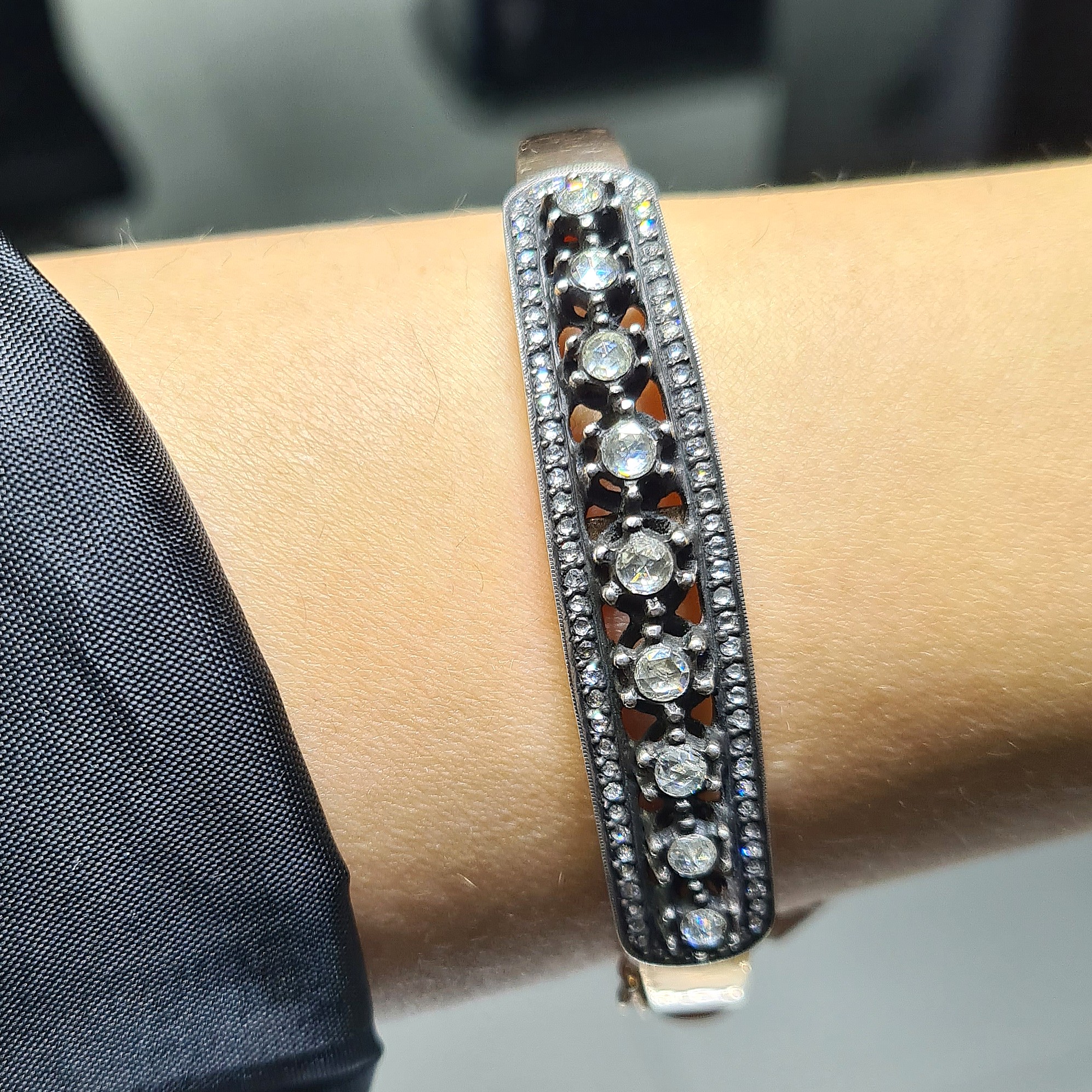 2.El Pırlanta 1,55 Karat Elmas Kelepçe Bileklik KK00148