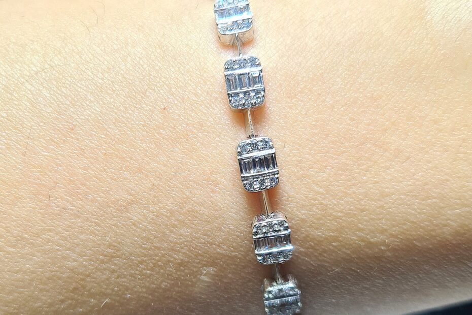 2.El Pırlanta 1,96 Karat Ariş Sertifikalı Baget Bileklik X006994