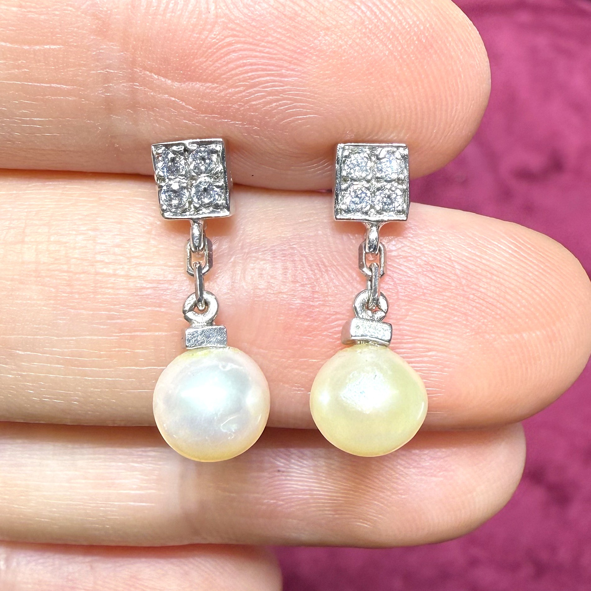 2.El Pırlanta 0,10 Karat Küpe X007156