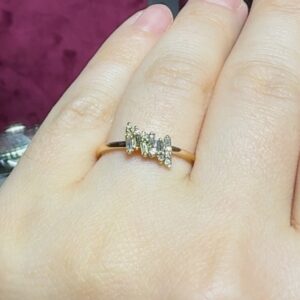 2.El Pırlanta 0,17 Karat Bageti Yüzük X007145