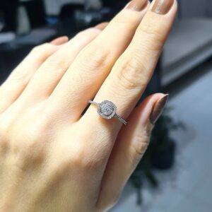 2.El Pırlanta 0,19 Karat Yüzük X007061