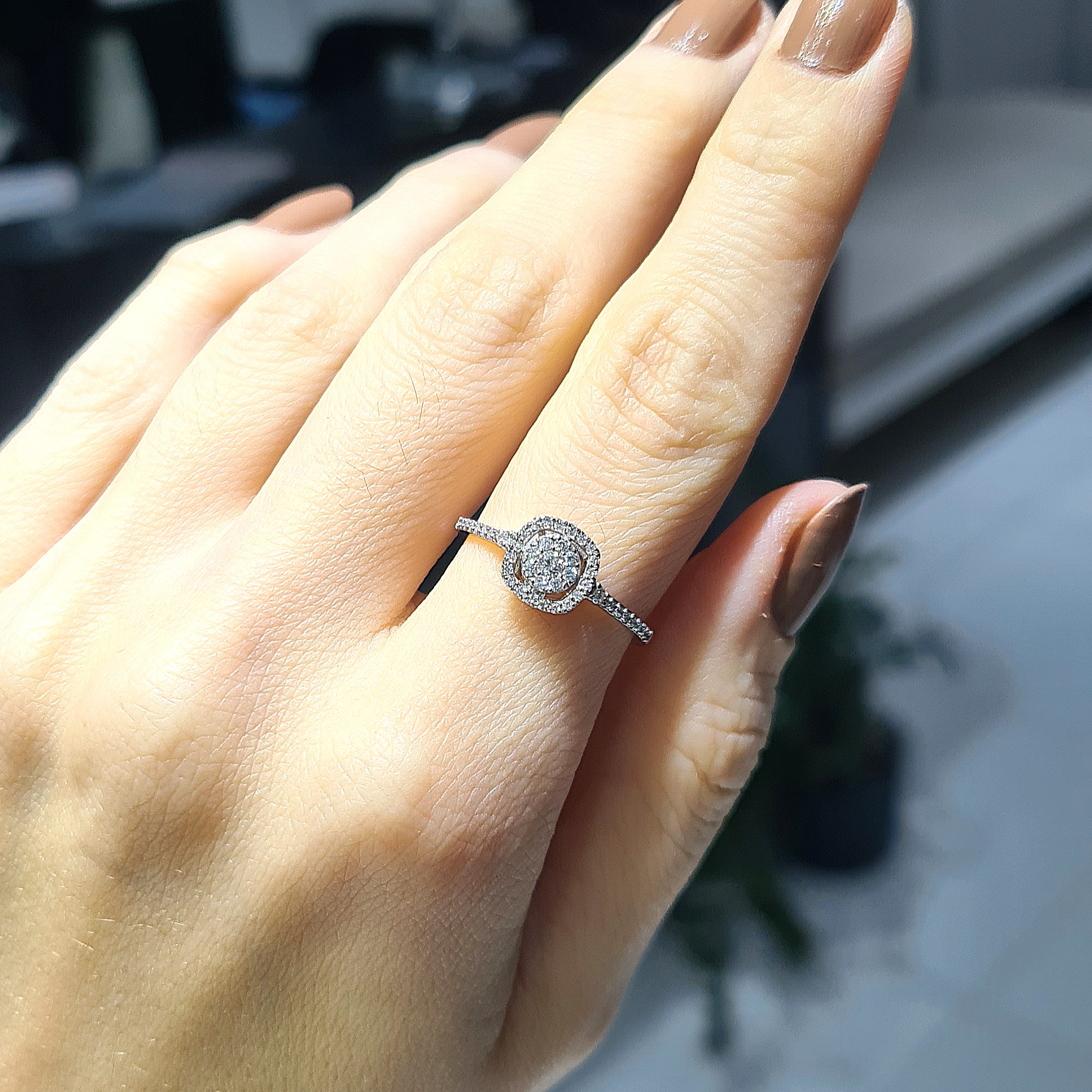 2.El Pırlanta 0,19 Karat Yüzük X007061