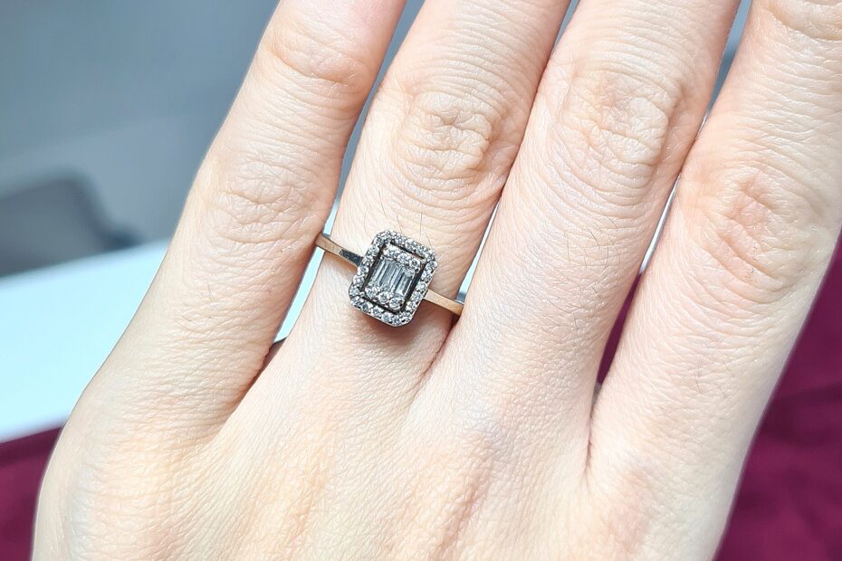 2.El Pırlanta 0,27 Karat Baget Yüzük X007056