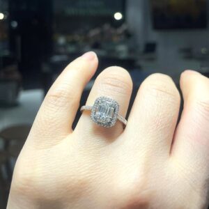 2.El Pırlanta 0,65 Karat Baget Yüzük X007181